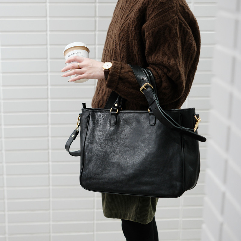 Women'S Work Bags Designer - Высококачественная женская сумка-тоут из натуральной кожи,