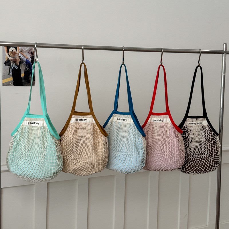 Crochet Market Bag - Летняя пляжная легкая сумка через плечо