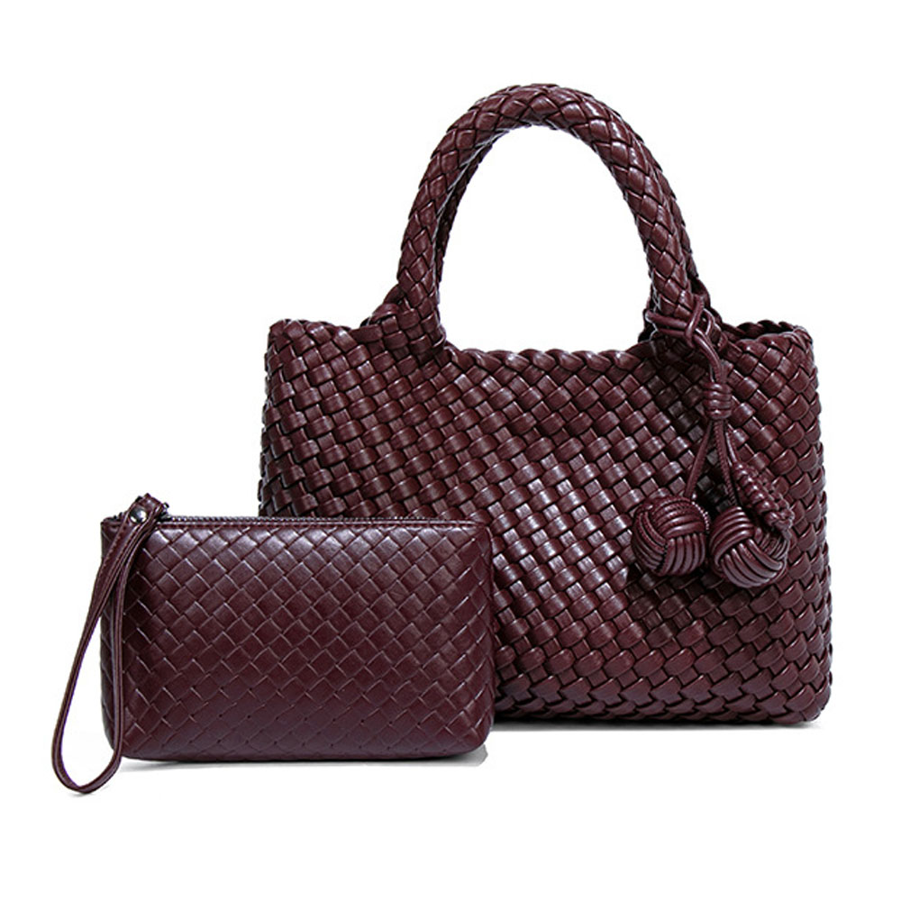 Women'S Tote Bags Designer - Модная плетеная сумка-шоппер с верхней ручкой,