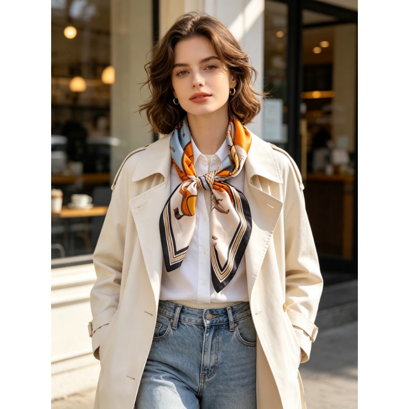 Women'S Bags Holiday - Роскошный квадратный платок из 100% шелка
