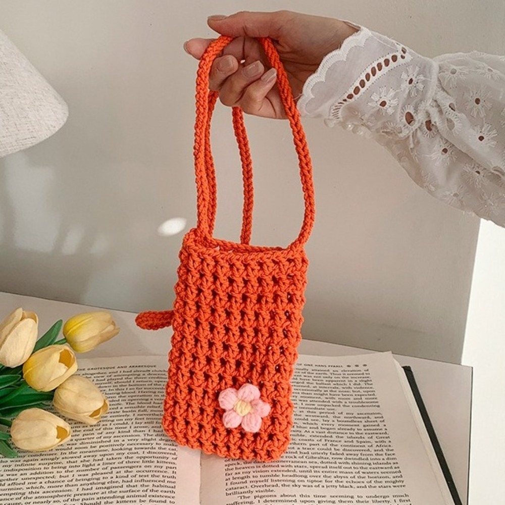 Crochet Market Bag - Милая сумка через плечо с цветочным