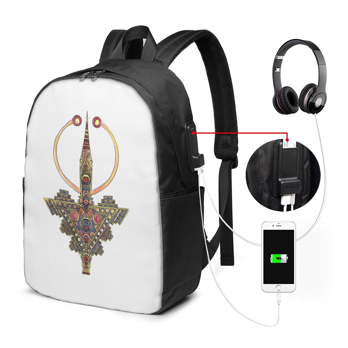 Women Bags For College - Рюкзак Kabyle Jewelry Amazigh Morocco для