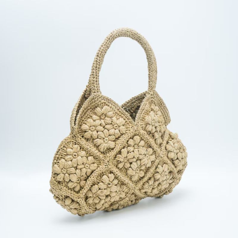 Crochet Market Bag - Пляжная сумка ручной работы из тканой