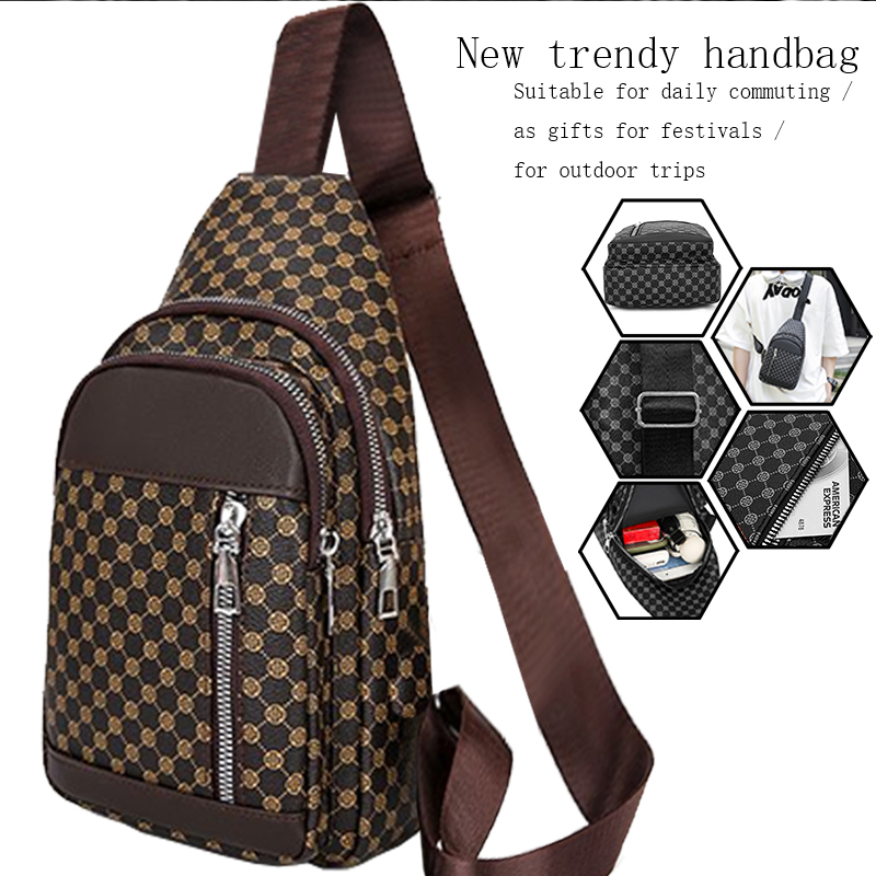 Women'S Tote Bags Designer - Функциональная нагрудная сумка нейтрального стиля для