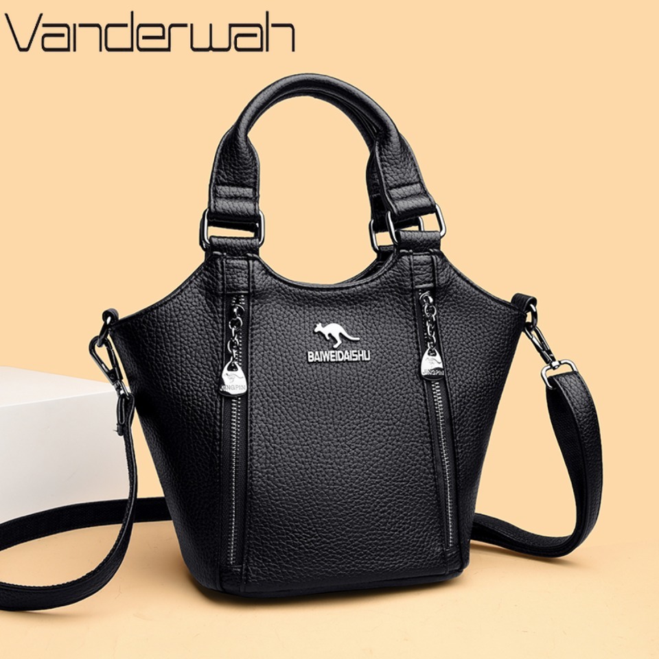 Women'S Work Bags Designer - Элегантная сумка-ведро из высококачественной мягкой кожи