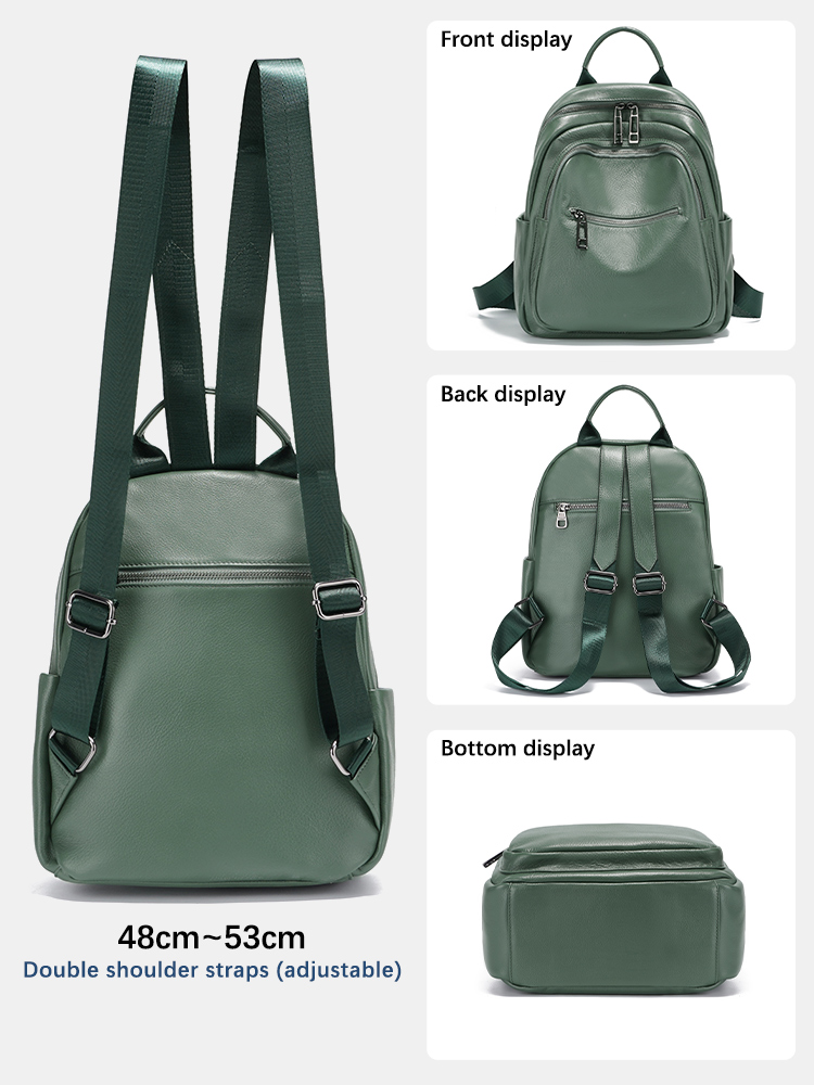 Зеленый рюкзак Zency из натура – обзор и цена Women Bags Green