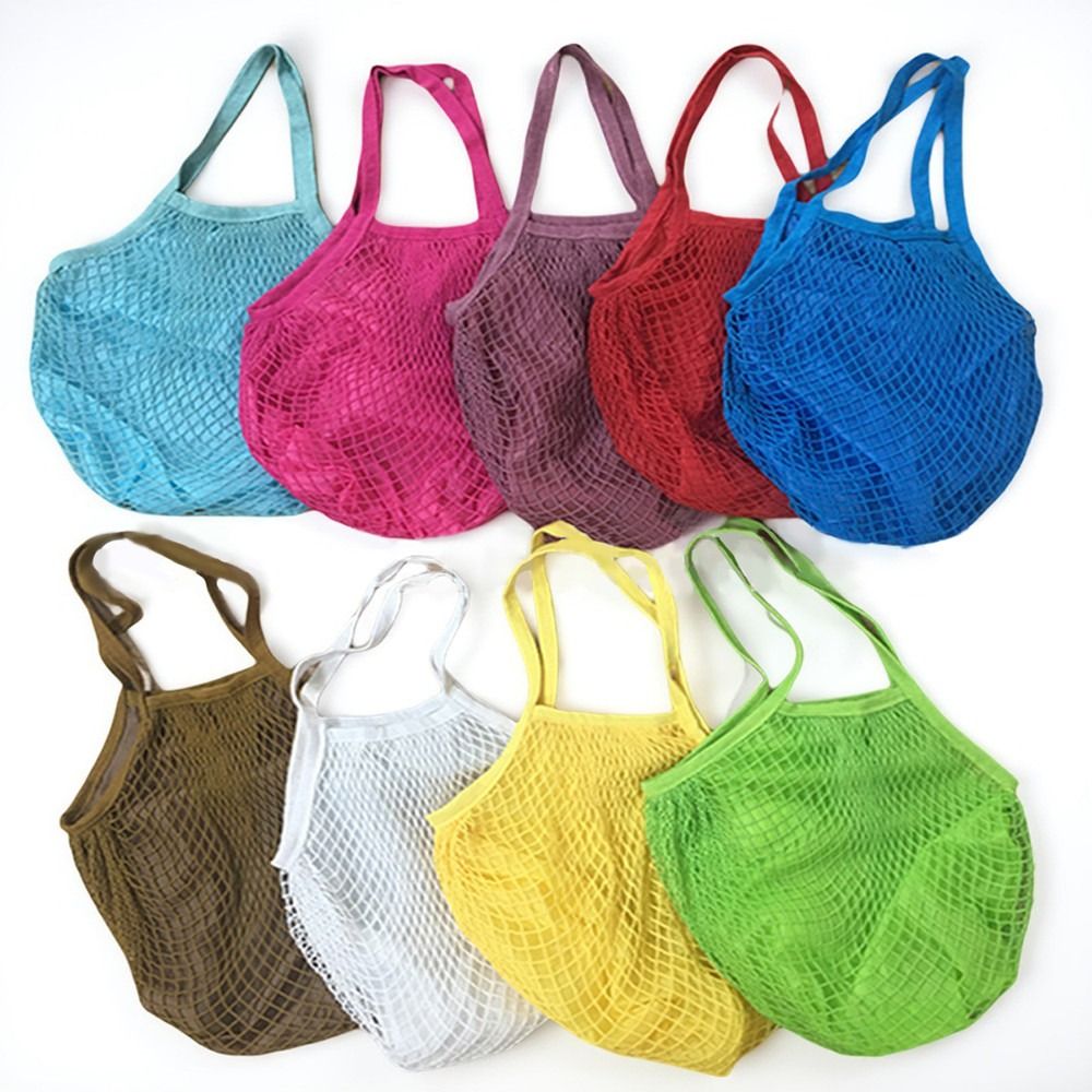 Прочные хлопковые сетчатые сум – обзор и цена Crochet Market Bag