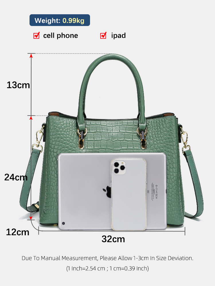 Женская сумка Zency из натурал – обзор и цена Women Bags Green
