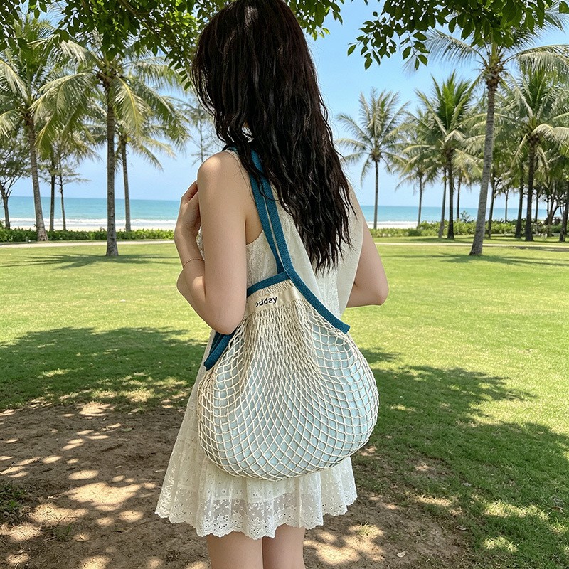 Летняя пляжная легкая сумка че – обзор и цена Crochet Market Bag