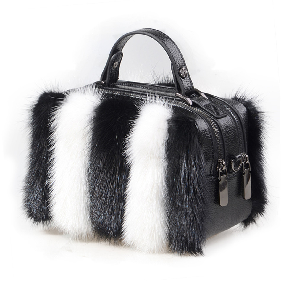 Сумка из натурального меха нор – обзор и цена Women Bags Pk