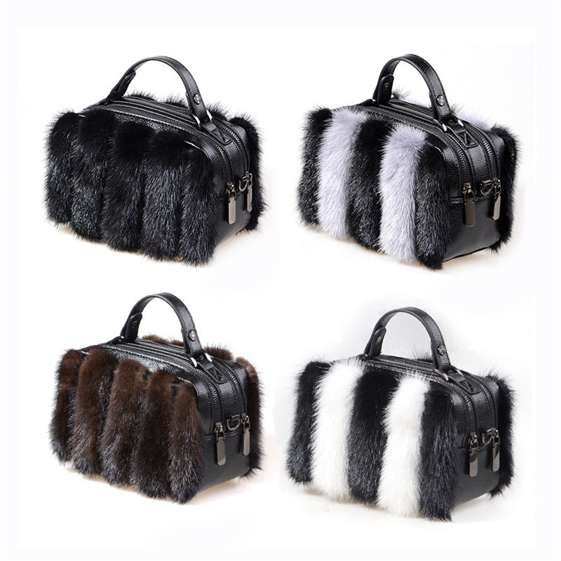 Сумка из натурального меха нор – обзор и цена Women Bags Pk