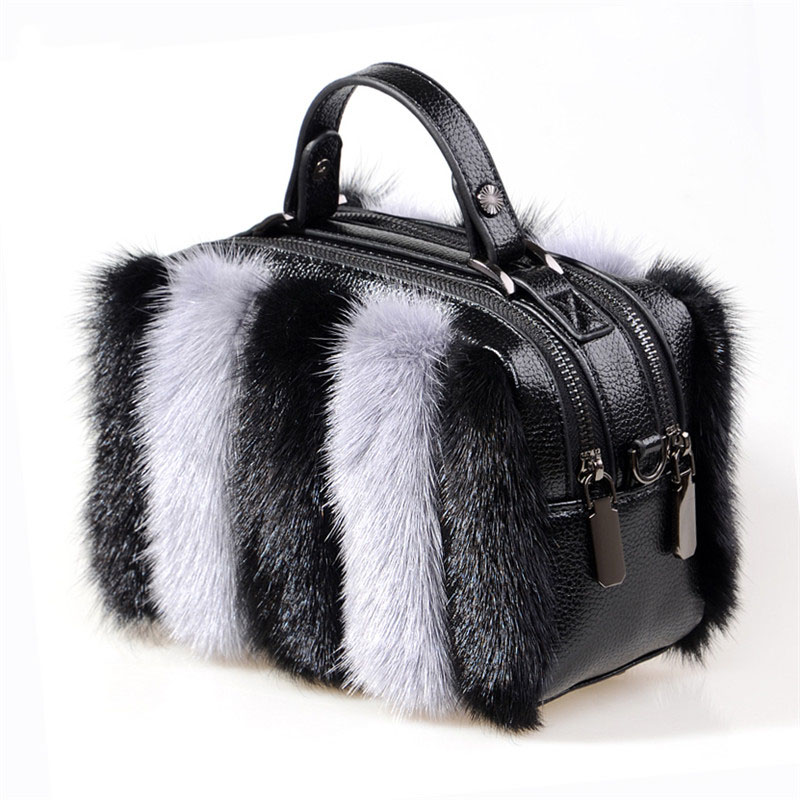 Сумка из натурального меха нор – обзор и цена Women Bags Pk