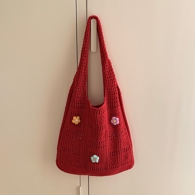 Простые вязаные сумки-тоут, мо – обзор и цена Crochet Market Bag