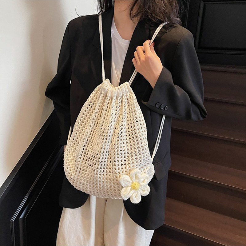 Сплошной цвет, вязаная сумка н – обзор и цена Crochet Market Bag
