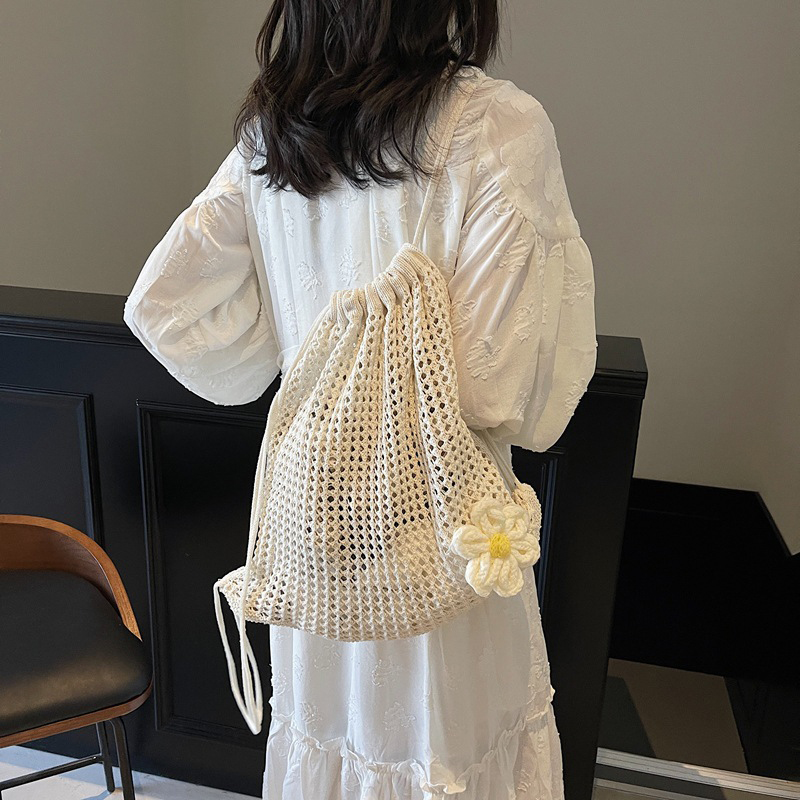 Сплошной цвет, вязаная сумка н – обзор и цена Crochet Market Bag