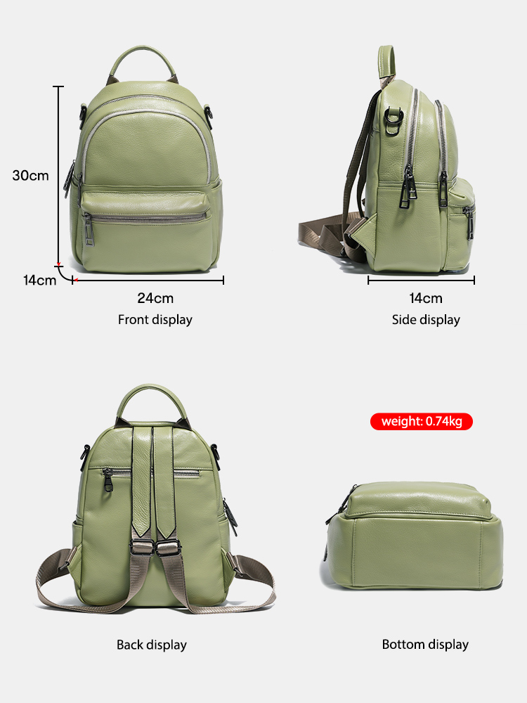 Рюкзак Zency женский кожаный,  – обзор и цена Women Bags Green