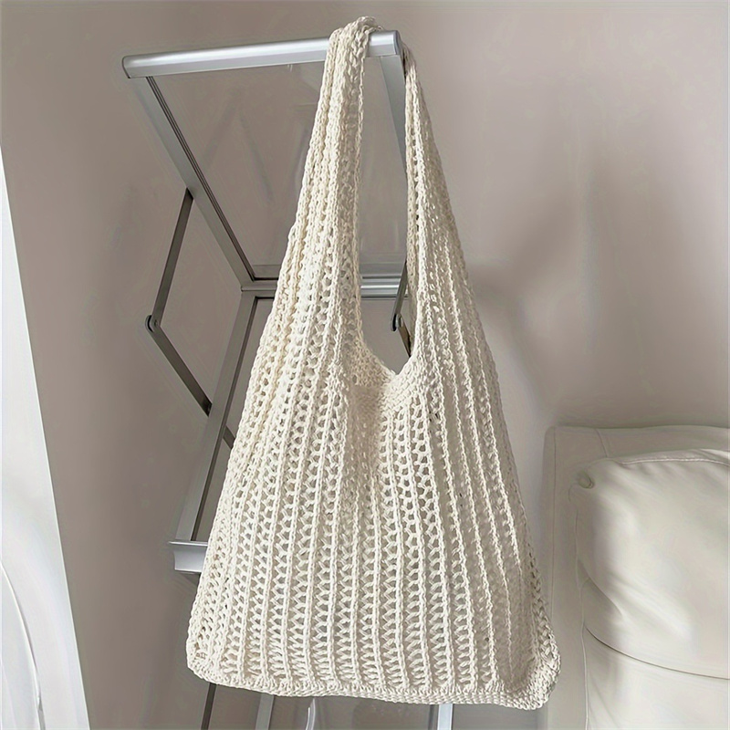 Сплошной цвет, большая вместит – обзор и цена Crochet Market Bag
