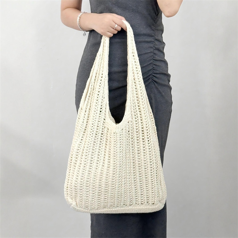 Сплошной цвет, большая вместит – обзор и цена Crochet Market Bag