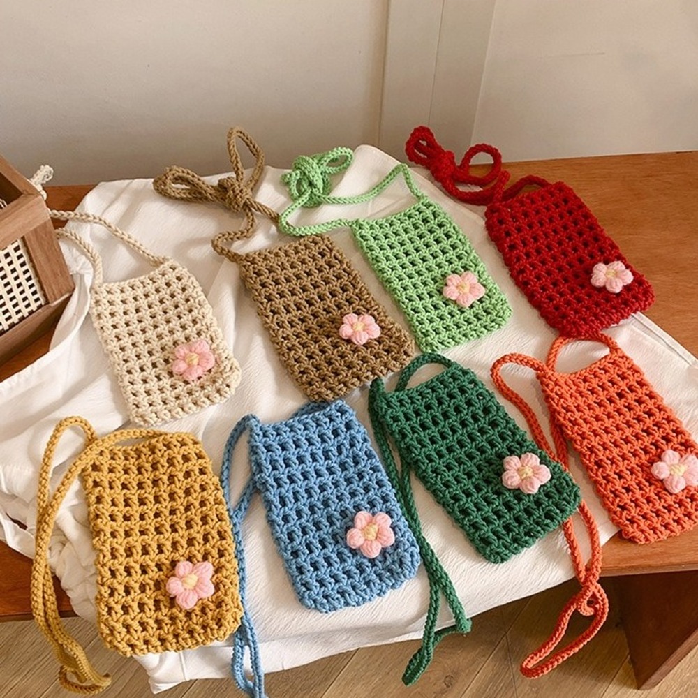 Милая сумка через плечо с цвет – обзор и цена Crochet Market Bag