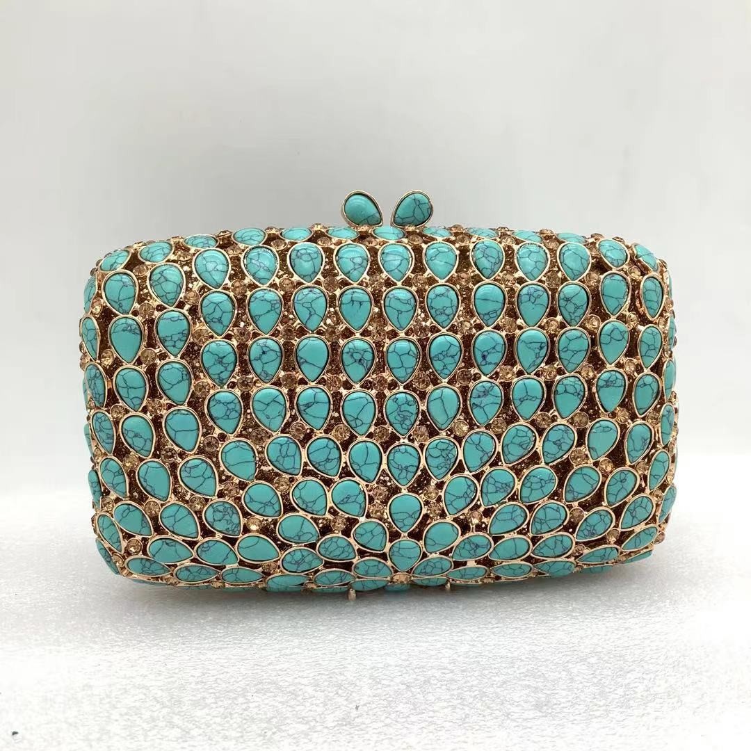 Женские бирюзовые вечерние кла – обзор и цена Women Bags Green
